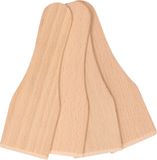 Bellatio Design Gourmetspatels - 4x - Hout - 13 x 4 cm
