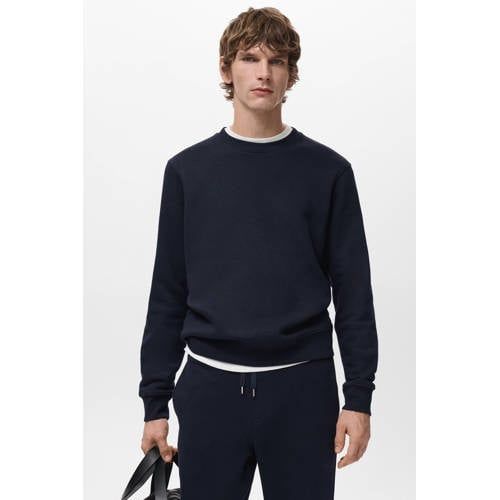 Mango Man sweater donkerblauw