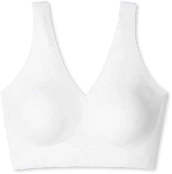 Schiesser Invisible Soft Dames Beha - Bustier microvezelstof uitneembare pads wit - weiss - EU 38