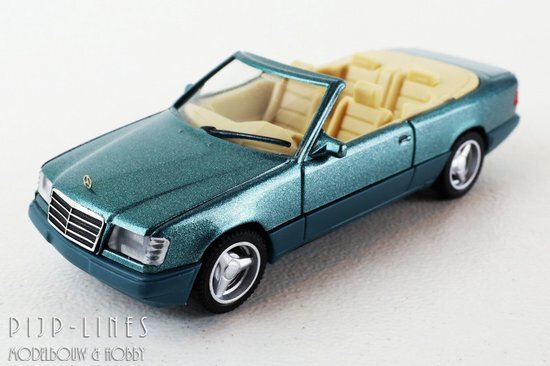 Herpa - Mercedes-Benz 320 CE Cabrio met Brabus Monoblock IV velgen, Beryll Metallic, 430999, Multicolor