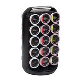 Mind Reader CRS02-BLK Koffiepad Carrousel Houder, Kunststof, Zwart