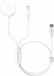 Swissten Draadloze 2 in 1 Magnetische Oplader - Wit