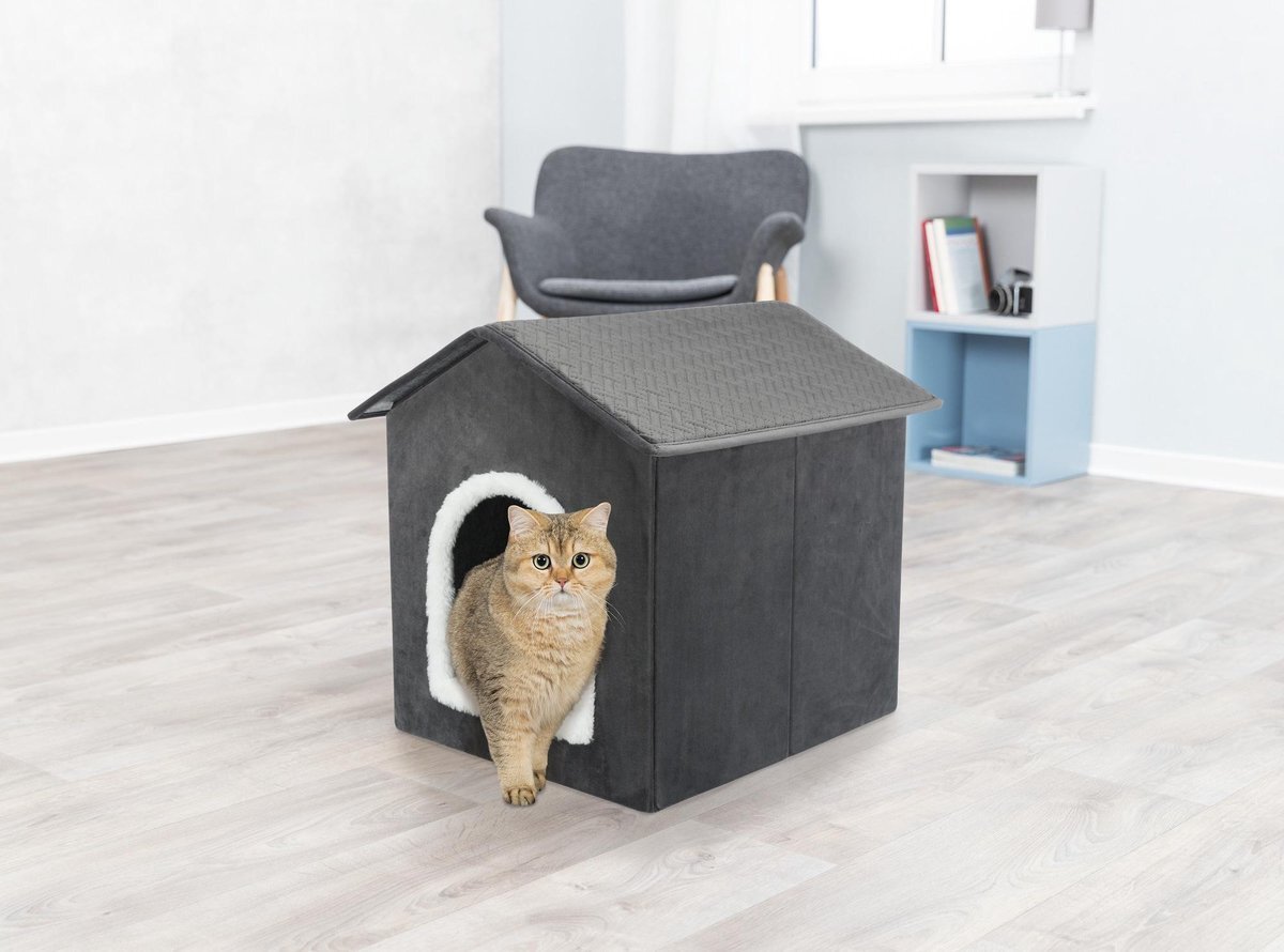 TRIXIE hondenmand / kattenmand huis livia grijs / wit 38x41x44 cm Multicolor