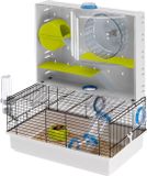 Ferplast Olimpia Hamsterkooi - Lime/Wit - 46 x 29.5 x 54 cm