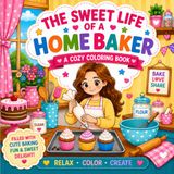 The Sweet Life of a Home Baker: A Cozy Baking Coloring Book for Relaxation, Creativity, and Sweet Moments