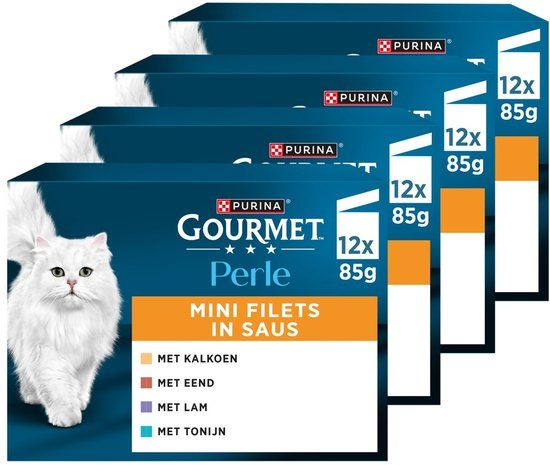 Purina Gourmet Perle Mini Filets in Saus 48 x 85g - Kattenvoer Nat