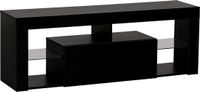 Happy Garden meuble TV DARYL noir avec bande LED 140cm