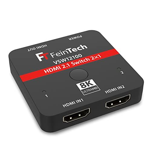 FeinTech VSW12100 - HDMI Switch - 2 in 1 out - 4K 120Hz / 8K 60Hz - Xbox, PS5