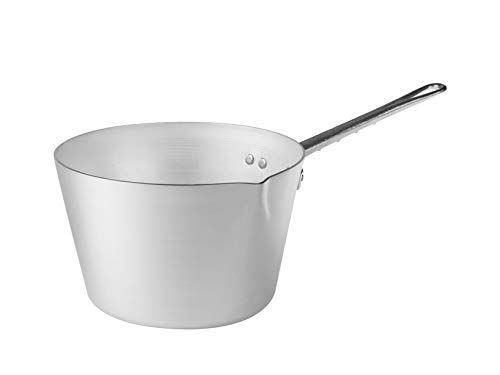 Pentole Agnelli BLTF Aluminium Pan met uitloop, RVS handvat, Zilver - 8007441056728