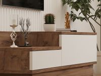 Emob Barko TV-meubel | 100% Melamine | Atlantic Pine, Wit