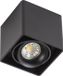 KS Verlichting Bjorn Plafondlamp Zwart Aluminium GU10 Opbouwspot Vierkant