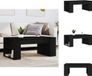 vidaXL Salontafel Zwart Eiken 102 x 55 x 42 cm Bewerkt hout