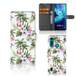 B2Ctelecom Motorola G8 Power Lite | Telefoonhoesje | Met pasjeshouder | Flamingo Palms