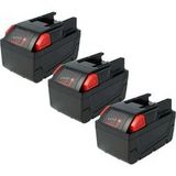 Aeg / Milwaukee 3x 3000 mAh Li-ion 28 V Batterie de remplacement