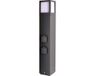 Deko-Light Facado Lampe sur pied anthracite Douille E27 65cm avec 2 prises