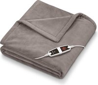 Beurer HD 150 XXL Warmtedeken - 2-Persoons : 200 x 150 cm - 6 Warmtestanden - Luxe elektrische bovendeken - Automatische uitschakeling Fleece - Machinewasbaar - 3 Jaar garantie - Taupe