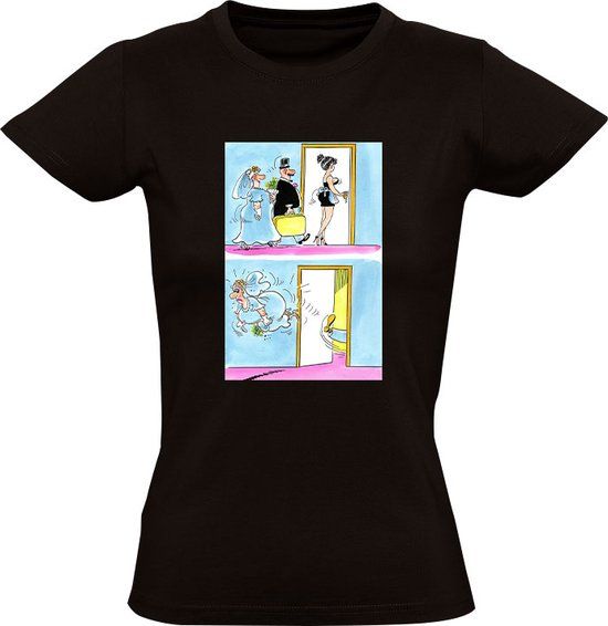 Sol's Bruiloft Dames T-shirt - Zwart - 3XL - Katoen