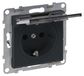 Legrand SEANO Schuko-stopcontact, SL, met verhoogde bescherming tegen aanraking, met klapdeksel, IP21, wit, 1 stuk.