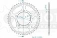 Esjot Couronne de transmission Aprilia 1000 RSV 1998-2003 42 dents pas 525 Ø100mm Neuf