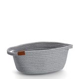 Zeller 14439 opbergmand, katoen/polyester, grijs, ca. 29 x 21 x 14,5 cm