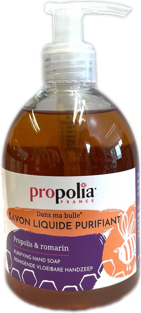 Propolia - Propolis en rozemarijn handzeep 300ml - Natuurlijke Handzeep met pomp - 3760001821147