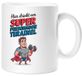 Merkloos Keramische Mug voor Personal Trainer met Superheld Ontwerp