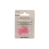 Bohin Bohin Roze (Klein) Rubber Vingerhoed - 2 Stukken