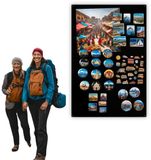 Anwicar Rechthoekige Magneet Bord - Magnetisch memobord - Magnetisch prikbord - Zwart