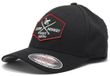 Surf Monkey Baseballpet - Unisex / Elastische pasvorm (Zwart S-M)