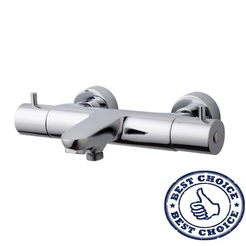 Wiesbaden Caral Thermostatische Badmengkraan 15 cm - Chroom