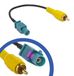 Land Rover câble adaptateur pour caméra de recul, adapté pour Evoque / Jaguar, avec connexions Cinch et Fakra