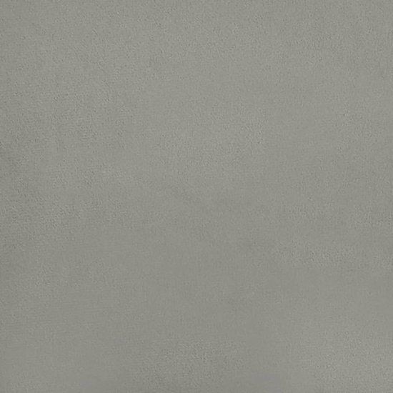 vidaXL Bedframe 140x200 cm Lichtgrijs Fluweel