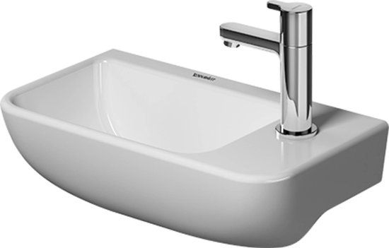Duravit Starck Me fontein 40x22cm - wit - kraangat rechts