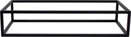 Support mural noir, 95x45x19 cm – support pour lavabo, en acier – rail de meuble, console de support pour plateau de lavabo