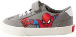 Next - Garçons - Baskets Spiderman avec lacets élastiques, fermeture velcro et coupe large (G) - Gris