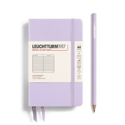 Leuchtturm Notitieboek A6 Hardcover Lila Gelinieerd