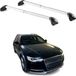 Aurilis Omac Barres De Toit Transversales Certifiées Tüv Pour Audi A6 C7 Allroad 2012-2018 – Verrouillables (4 Antivols) – Charge Max 100 Kg – Sangle Inox + Protection Caoutchouc Argent