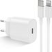 Apple iPhone-chargeur pour modèles 14, 13, 12, 11, X, Pro, Max, Plus. Adaptateur, prise, adaptateur secteur, câble de charge, USB Type C
