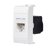 FANTON 23700-36 gegevensdoos RJ45 UTP 180° CAT.5e gereedschapsloos krimpen met adapter voor platen en houders BTICINO LIVING LIGHT