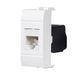 FANTON 23700-36 gegevensdoos RJ45 UTP 180° CAT.5e gereedschapsloos krimpen met adapter voor platen en houders BTICINO LIVING LIGHT