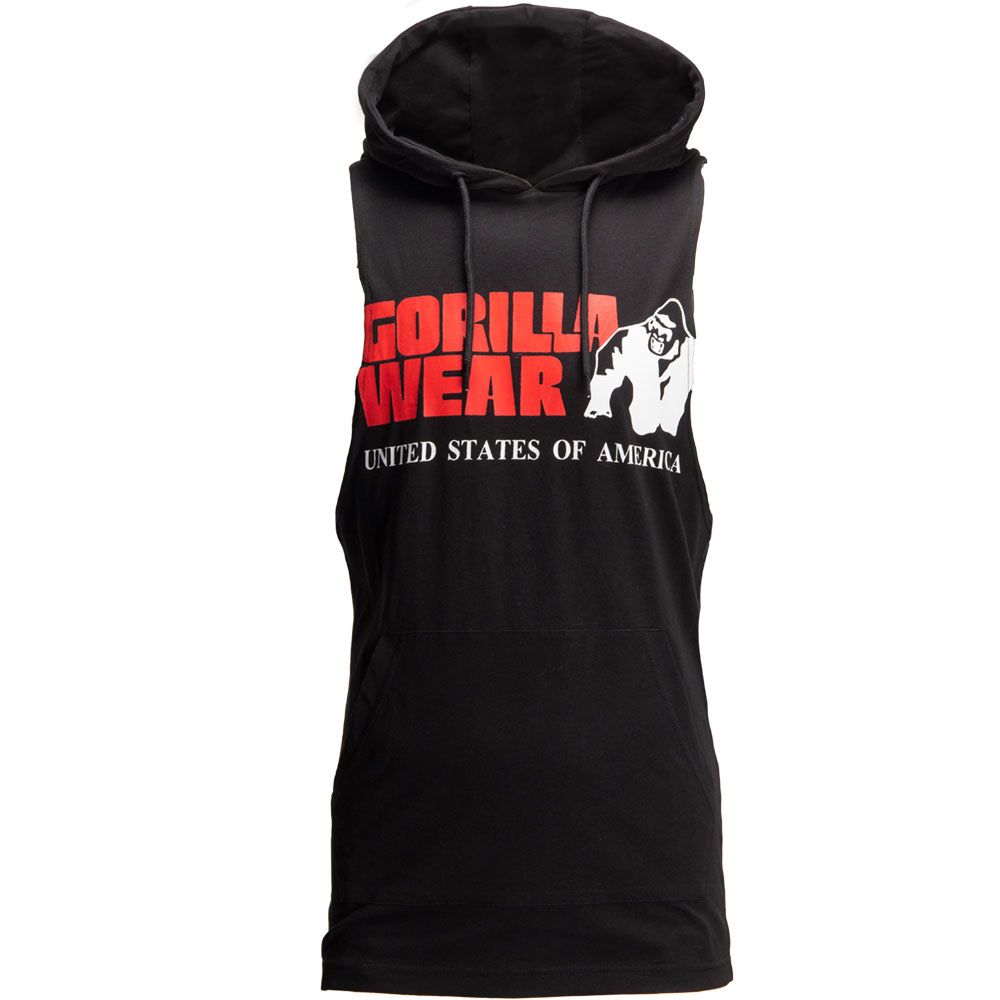 Gorilla Wear Rogers Hooded Tank Top - Zwart - XL