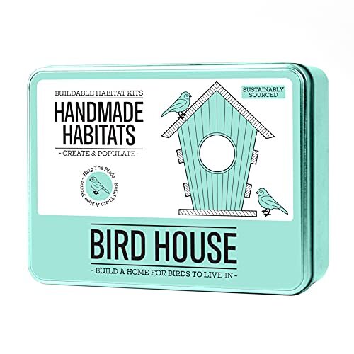 Gift Republic Handgemaakte Habitats Gepersonaliseerde Vogelhuisset met 6-Pack kleurpotloden