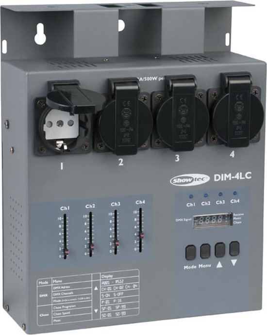 Showtec DIM-4LC Dimming Pack Local Control