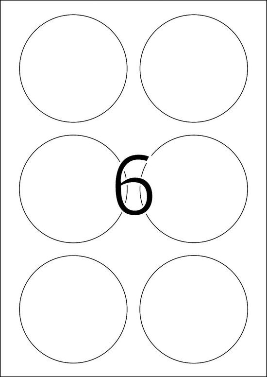 Herma 5068 Etiketten Movables A4 Ø85 Rond Wit
