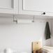 Sans marque Porte-rouleau de cuisine - Sous le meuble - Acier inoxydable 304 - Porte-rouleau de papier mural - Pour cuisine - Brossé - Porte-rouleau de cuisine design moderne suspendu