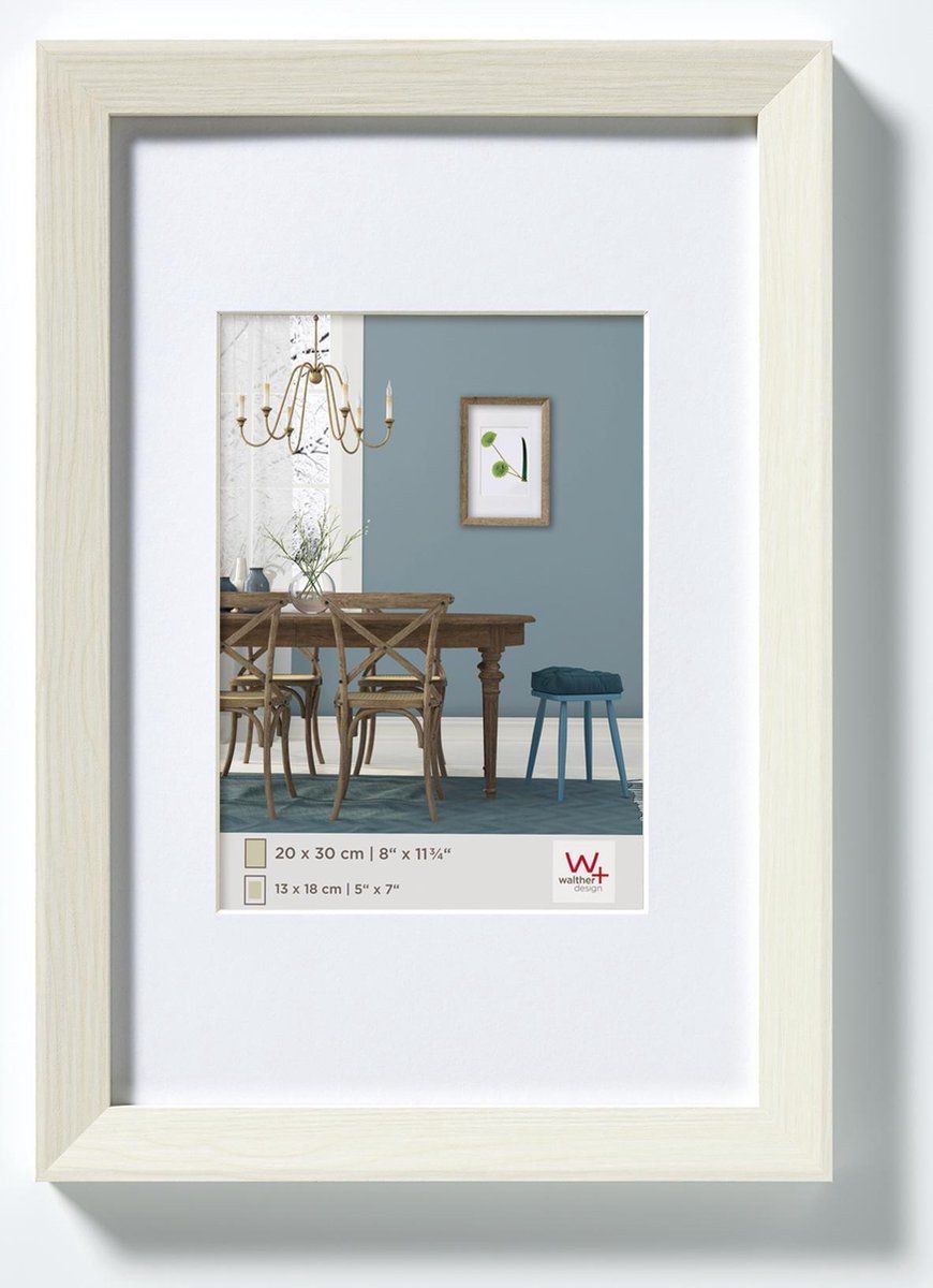 Walther Fiorito Fotolijst - Fotoformaat 50x70 cm - wit