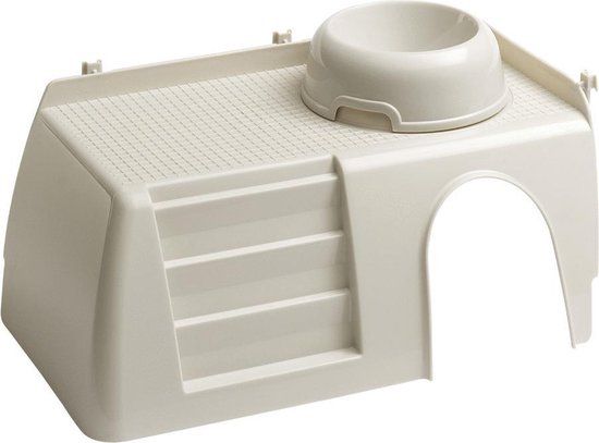 Ferplast Plateau Pub 3252 Met Voerbak - 42x25x16.5 cm - Beige