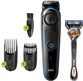 Braun BT3240 Beard Trimmer - 39 Length Settings - Black/Blue