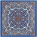 Roeckl sjaal Fine Paisley 53x53 Zijde Multi Heaven Blauw