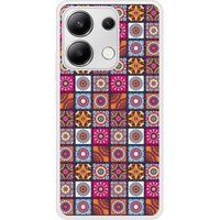Xiaomi Redmi Note Patchwork mandala Verstevigd hoesje met sublimatie bedrukking